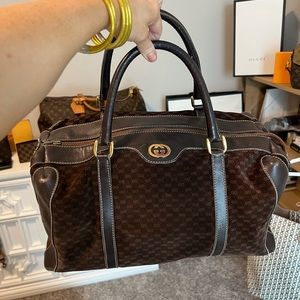 Authentic Gucci Micro GG Boston Bag